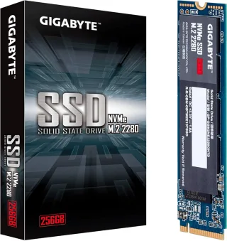SSD 256GB M.2 2280 NVME PCIE GEN 3.0X4 P/N: GP-GSM2NE3256GNTD - GIGABYTE