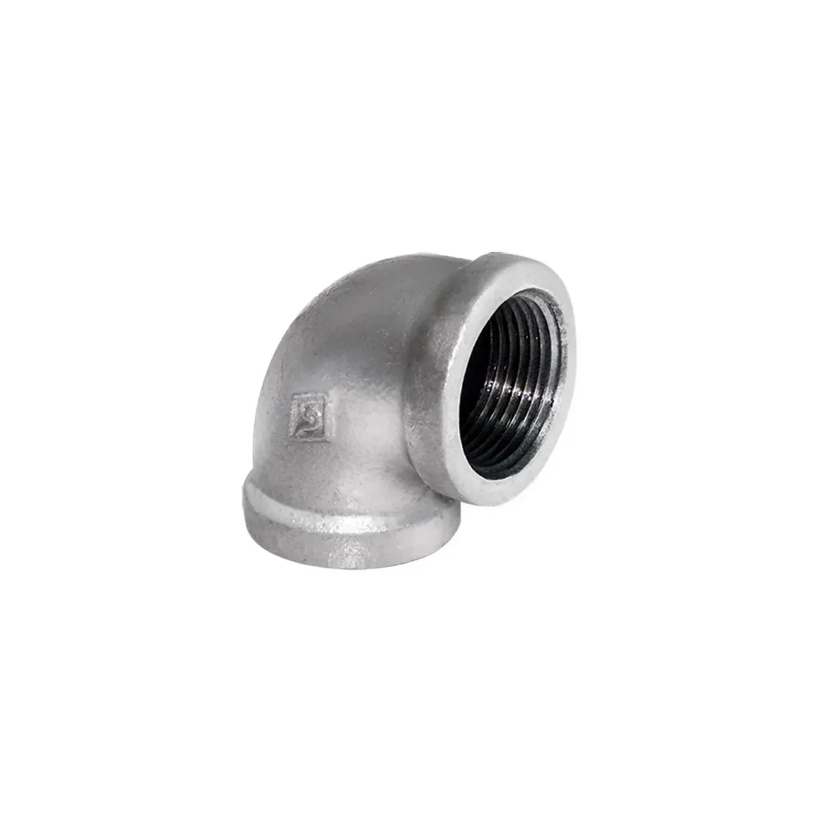 Codo 1 1/2 x 90 cja x 50 fierro - Galvanizado