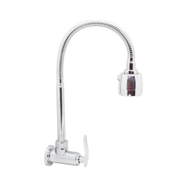 Llave pico ganzo cromada 1/2" m-delta Aqua
