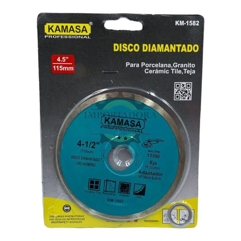 Disco diama.p/porcelana gra. 4 1/2 115MM KM1582 - Kamasa