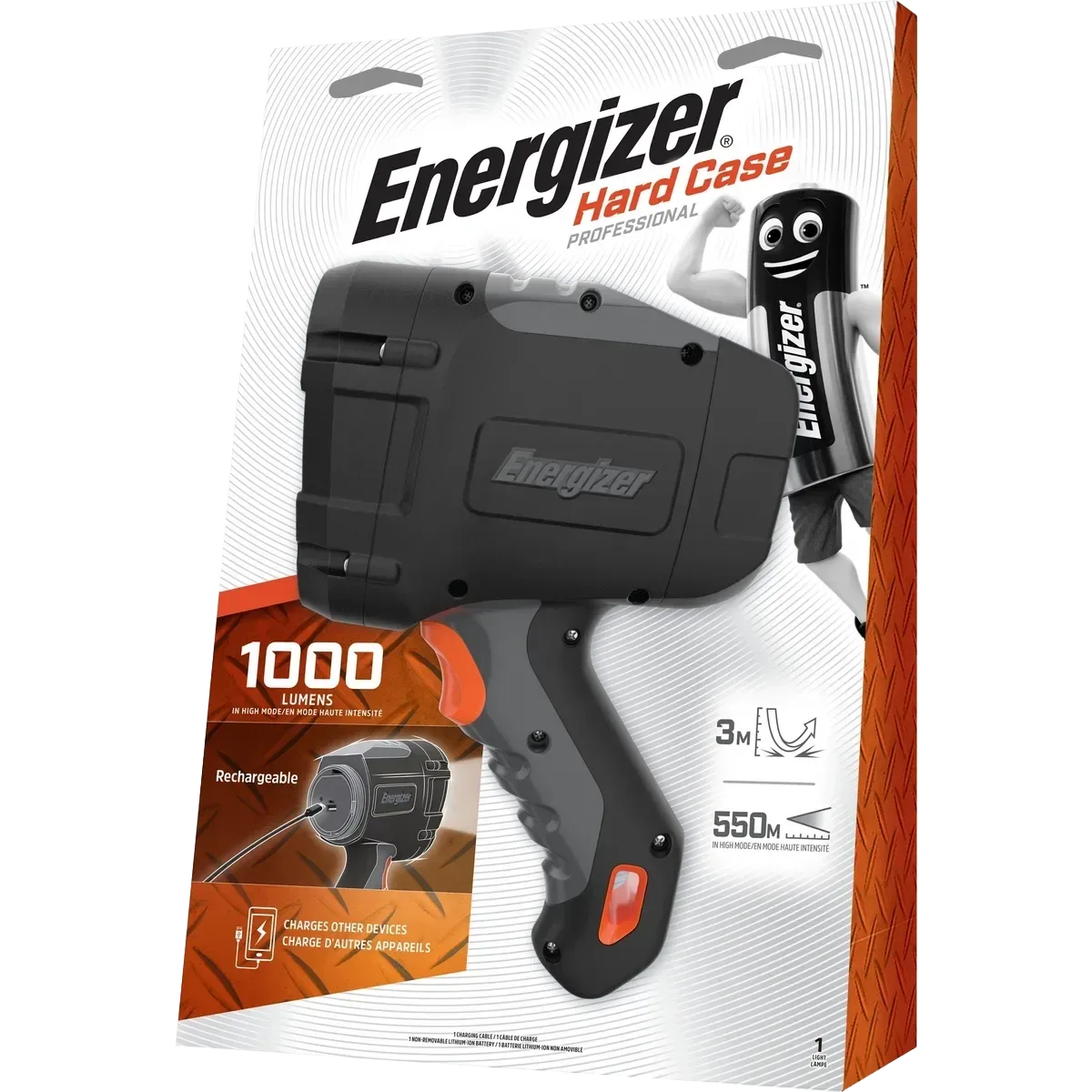 LINT.HARD CASE RECAR.LED1000 LUMI.425MT - ENERGIZER