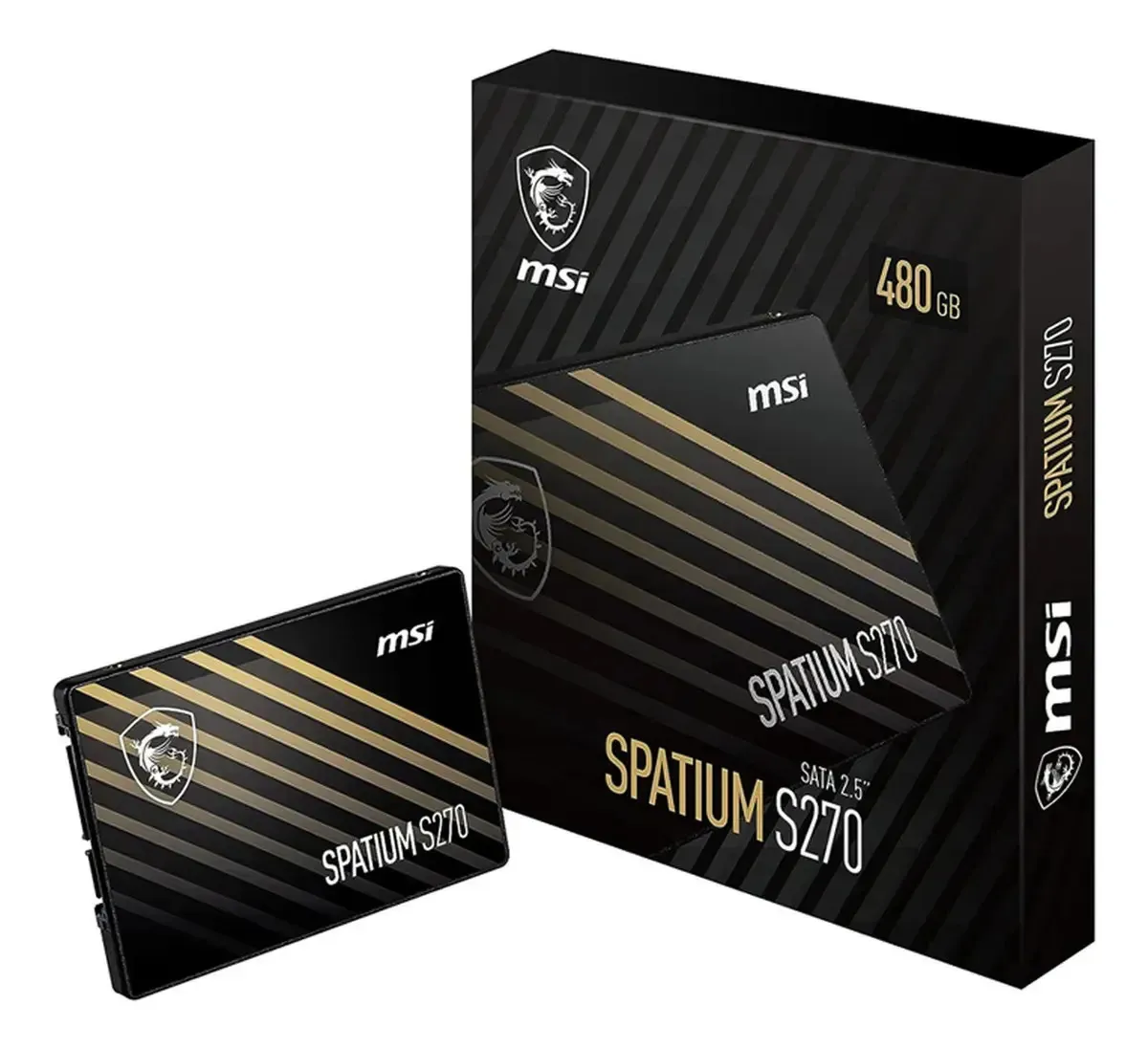 SSD MSI SPATIUM S270 480GB 2.5 SATA III 500/450 MB/S COLOR NEGRO - MSI