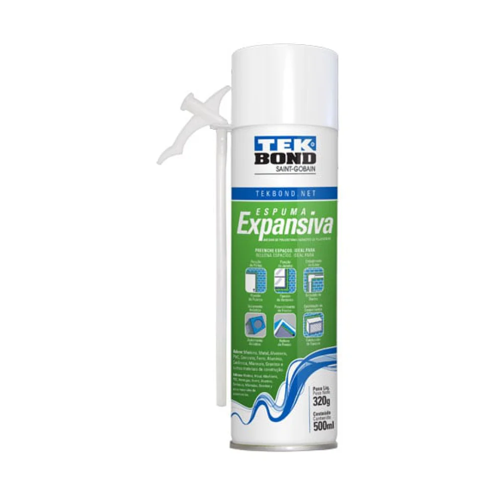 Espuma expansiva beige 500ML/320GR CJA12 enva.verde - Tekbond