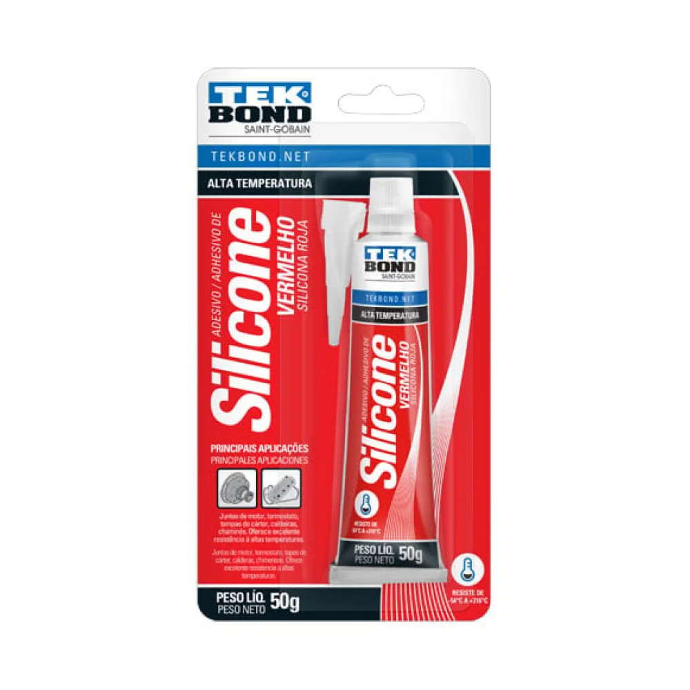 Silicona alta temp.rojo BLIS.50GR CJA12 69957321910 - Tekbond