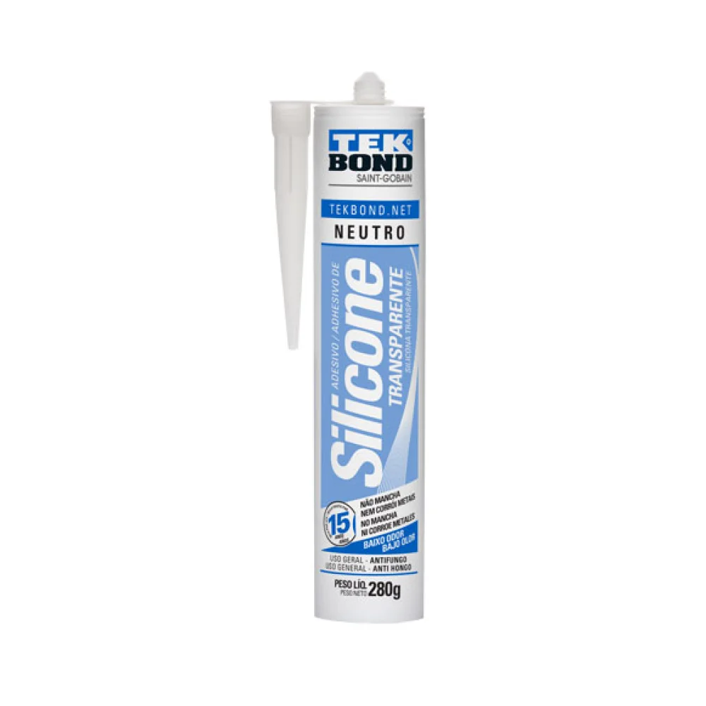 Silicona neutra transparente uso GENERAL.280G 69957321916 - Tekbond