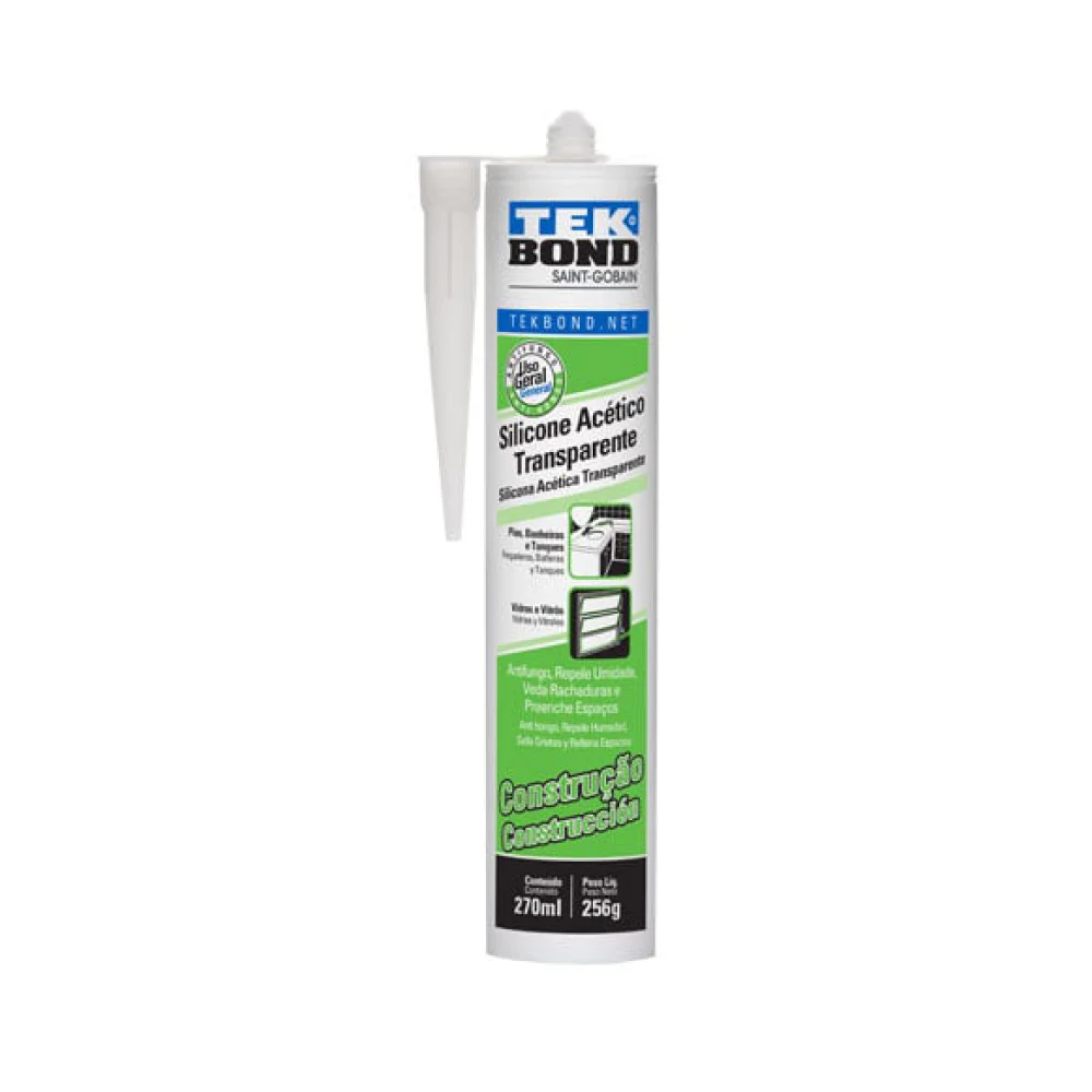 Silicona transp.const. 270ML/256GR CJA24 69957326982 - Tekbond