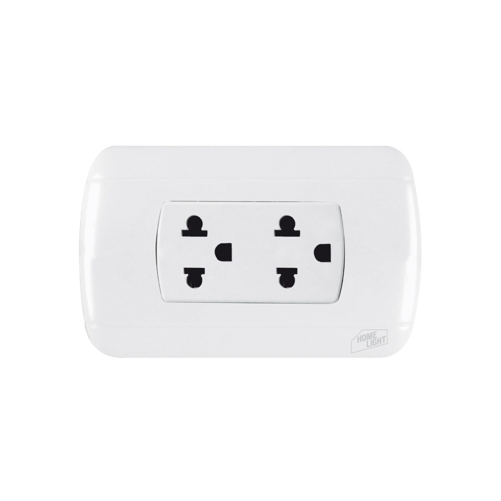 Toma corrient.doble p/emp c/tierra CJA10 046243 - Home Light