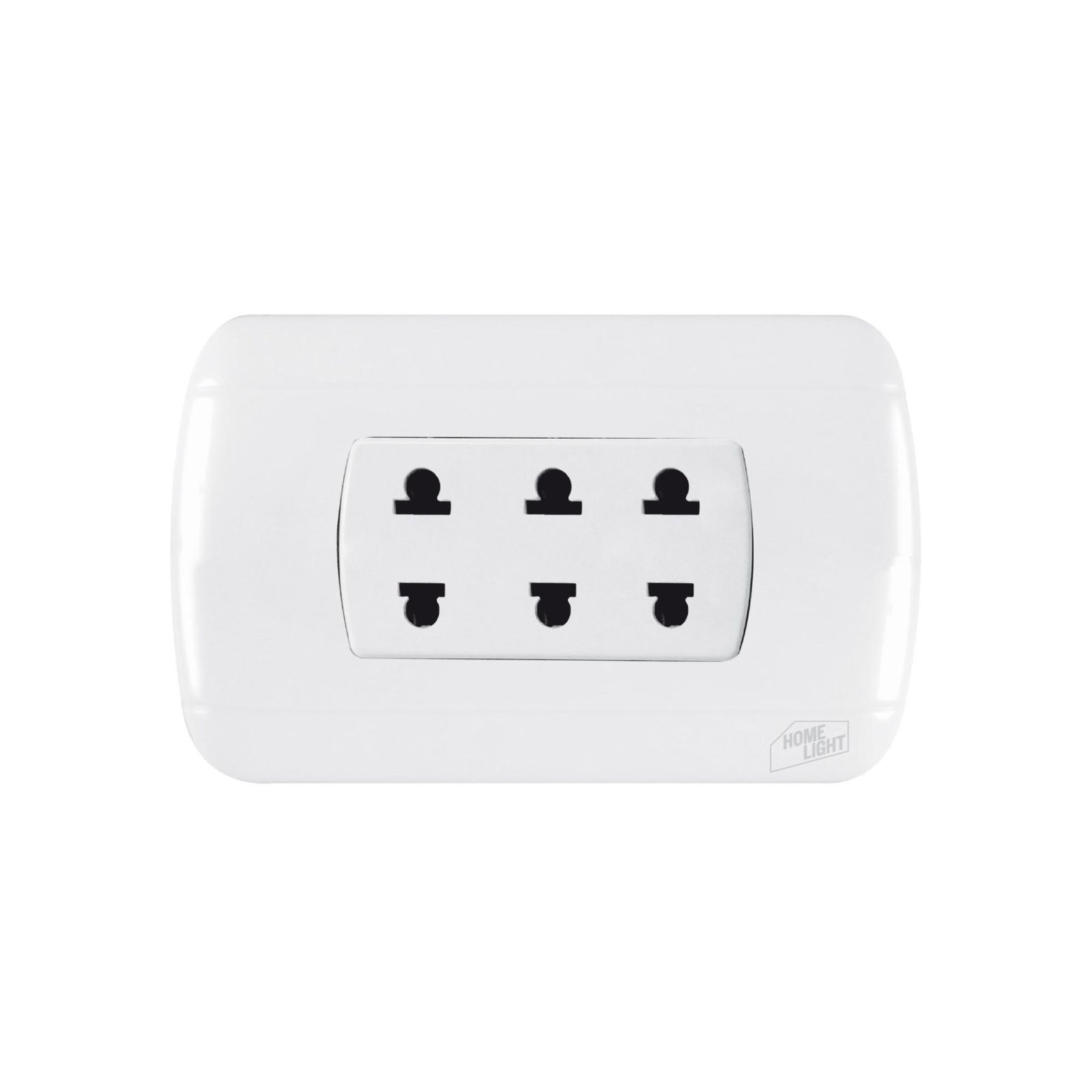 Tomacorriente triple p/empotrar 046244 - Home Light